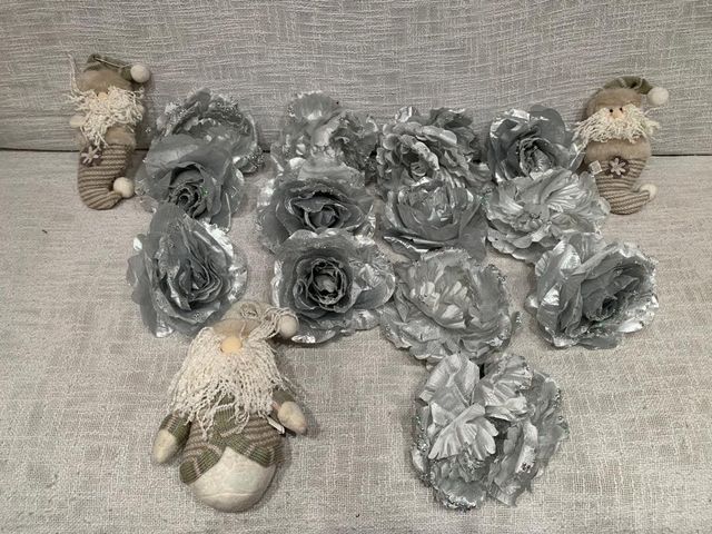 Flor decoración árbol Navidad.