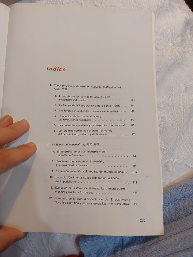 Historia del mundo contemporáneo