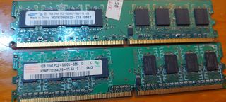 6 memorias 1gb DDR2 pc2-5300