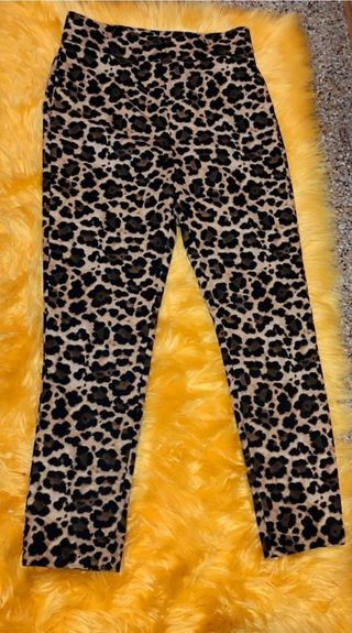 Traje de pantalón estampado leopardo S
