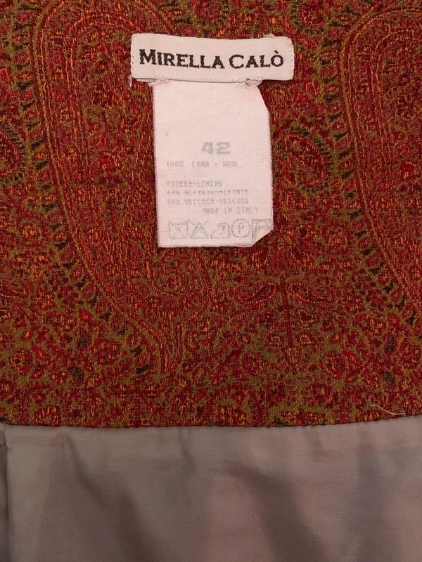 Gonna fantasia color ruggine Tg42 Mirella Calò