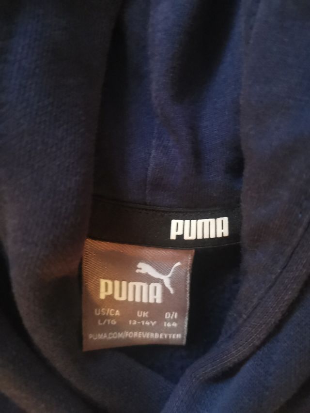 Sudadera Azul con bolsillo PUMA