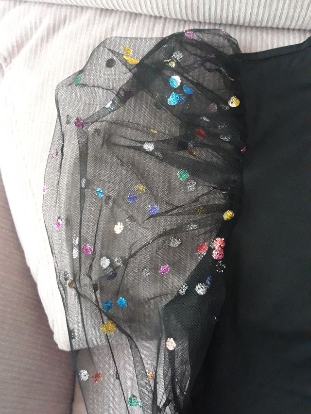 Lote dos blusas mangas transparentes