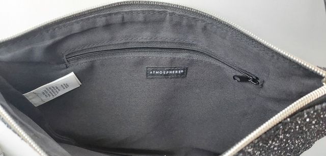 Bolso negro de brillo Atmosphere