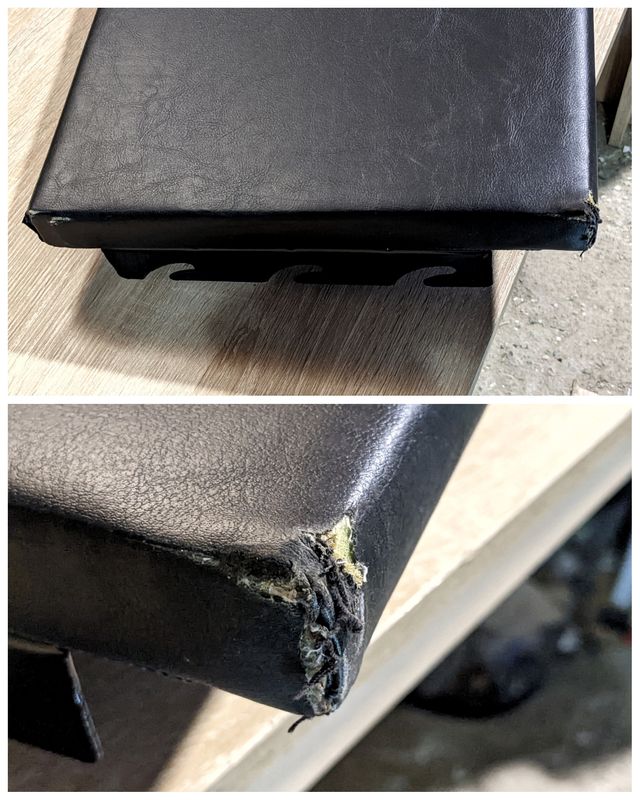 Cama estilo canapé 90x190cm GFW SLO090BLK