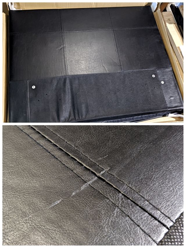 Cama estilo canapé 90x190cm GFW SLO090BLK