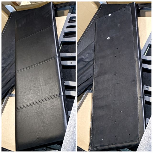 Cama estilo canapé 90x190cm GFW SLO090BLK