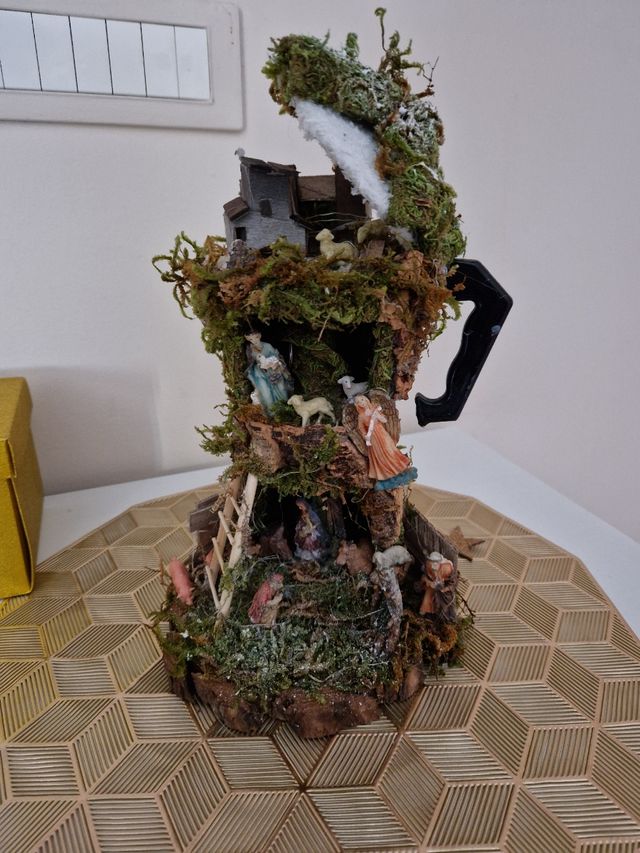 presepe in caffettiere