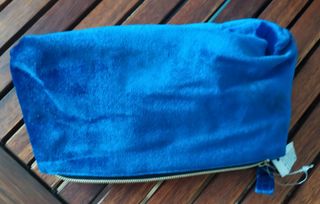 Neceser terciopelo azul