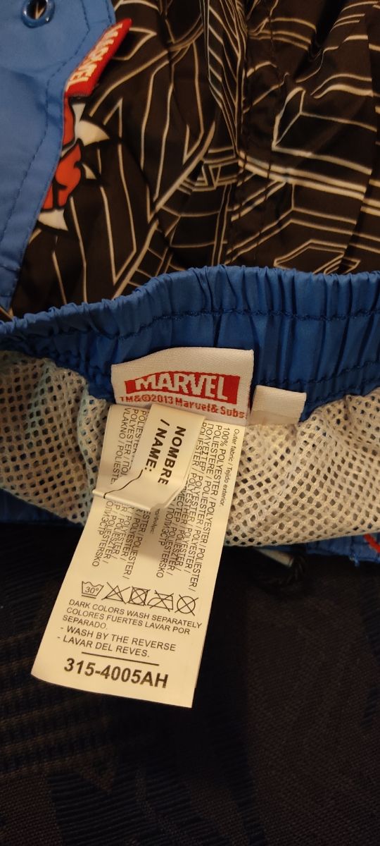 Costume pantaloncino spiderman