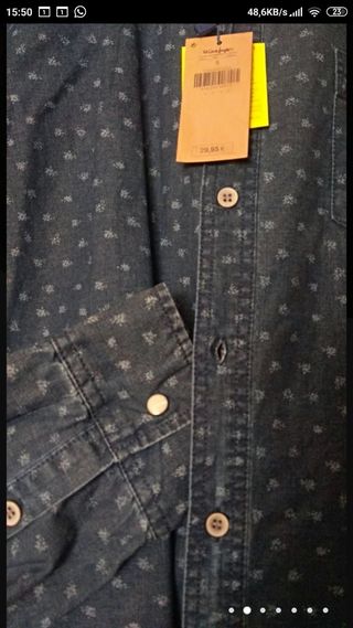 Camisa vaquera juvenil chico chica XL Easy Wear