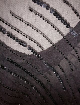 Blusa de fiesta negra con lentejuelas nueva tallaM
