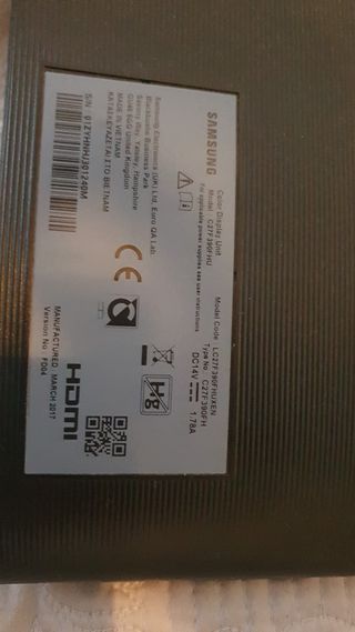 monitor samsung curvo 27 pulgadas