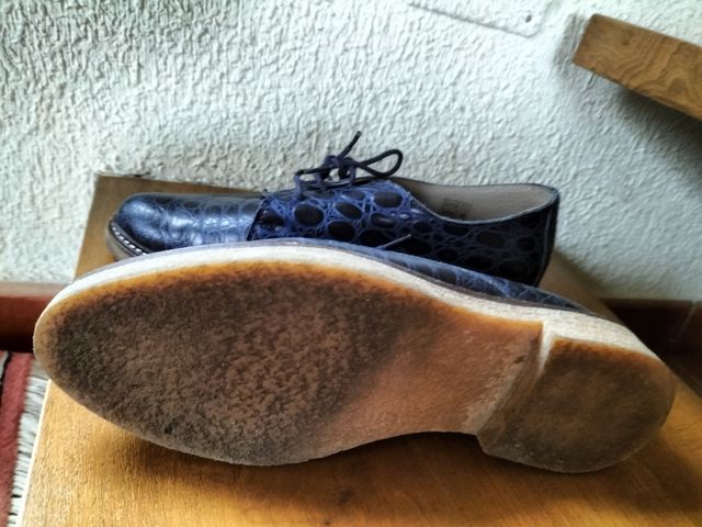 Zapatos Azules Piel Back