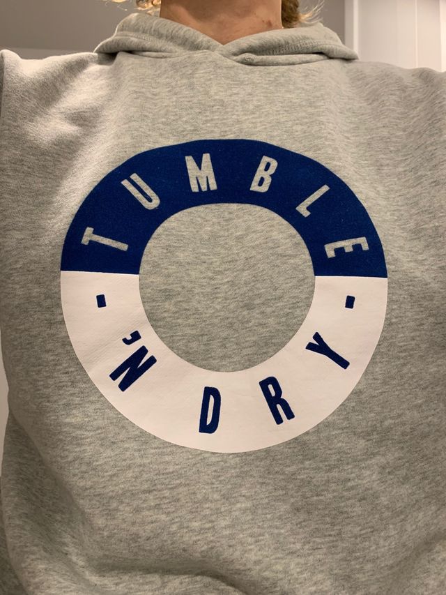 Sudadera capucha gris t.16 TUMBLE&DRY