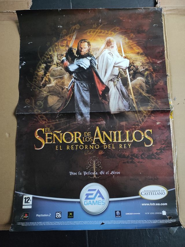Poster promo videojuego Señor de los anillos