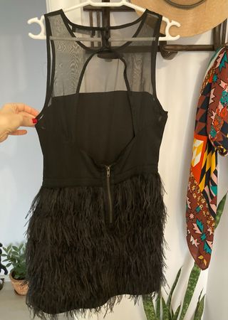 Vestido de plumas