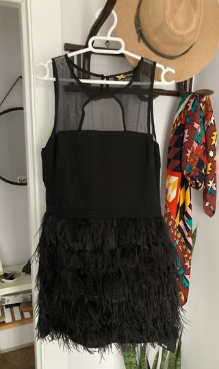 Vestido de plumas