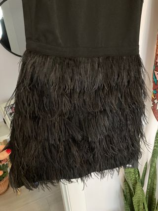Vestido de plumas