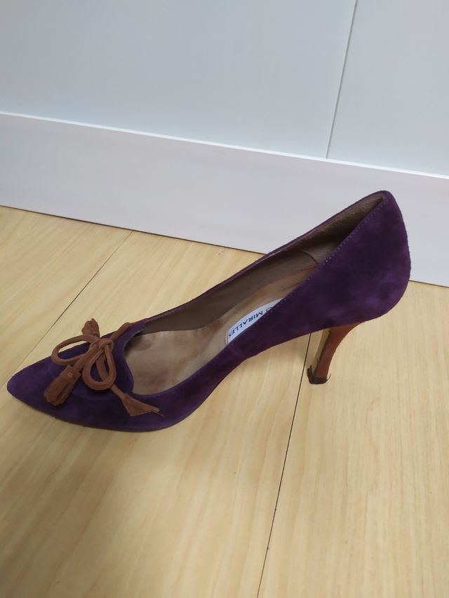 Zapatos de ante tacón Pedro Miralles