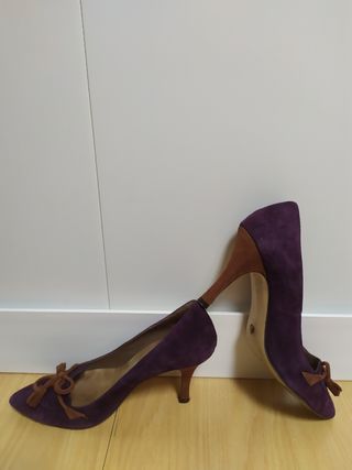 Zapatos de ante tacón Pedro Miralles