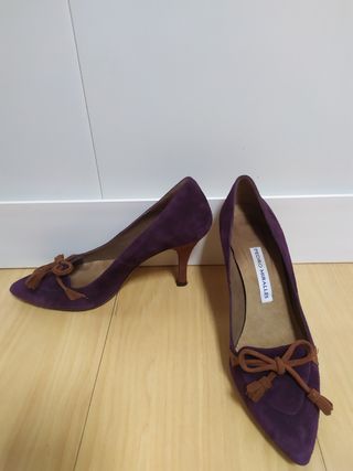 Zapatos de ante tacón Pedro Miralles