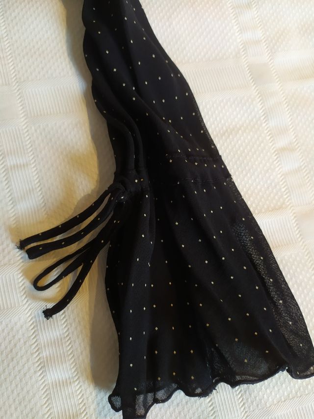 Conjunto falda y blusa lunares Mango