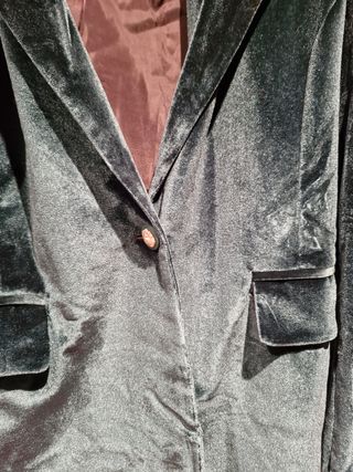 Americana terciopelo verde