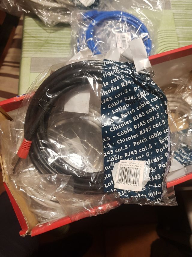 Cable rj45 diferentes categorías y tamaños