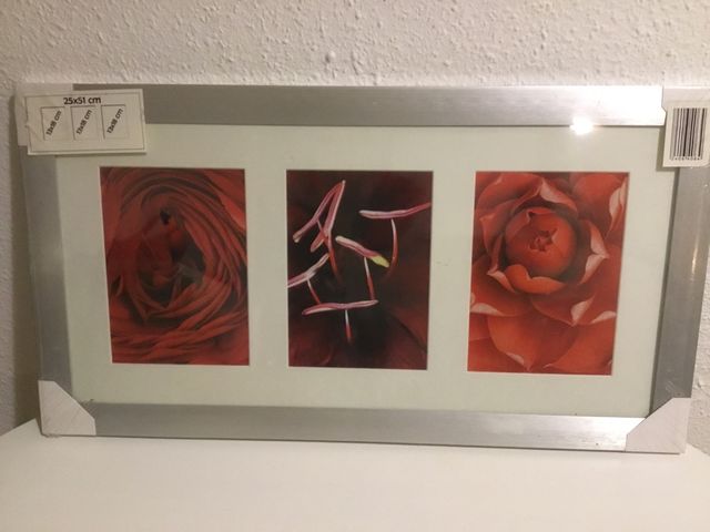 🔴🔴 CORNICE PORTAFOTO 25 x 51 CM. Nova