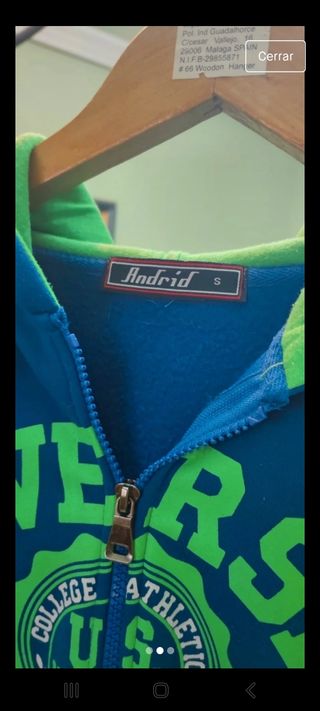 sudadera unisex.