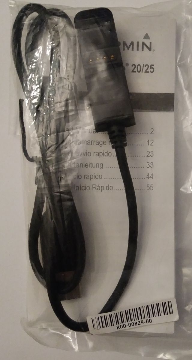 Pinza cable de carga Garmin Edge 20/25