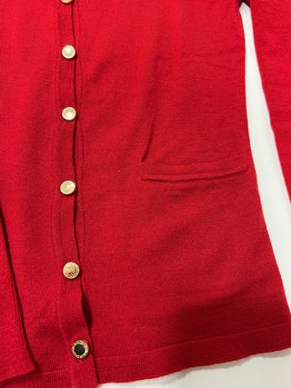 Chaqueta punto roja Carolina Herrera