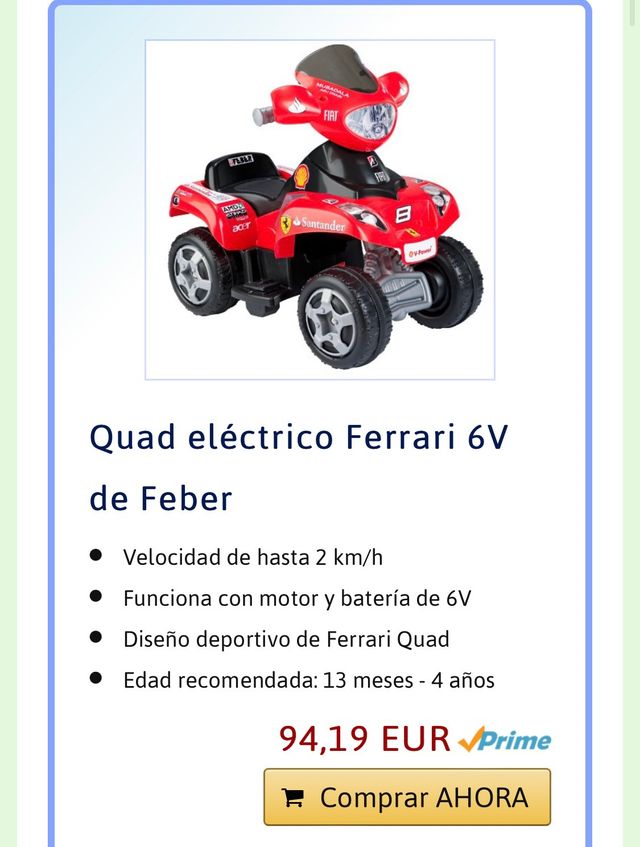 Quad Ferrari 6V