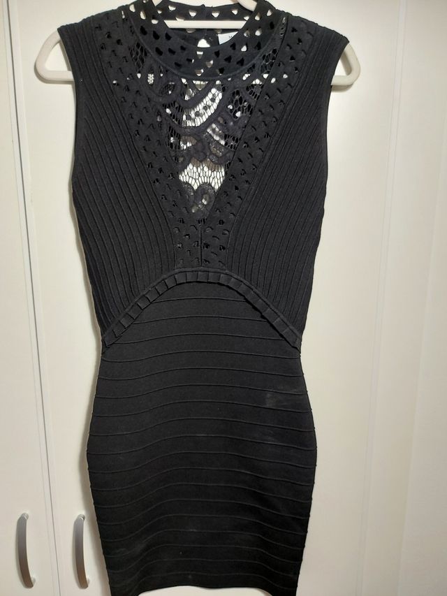 Vestido negro bandage
