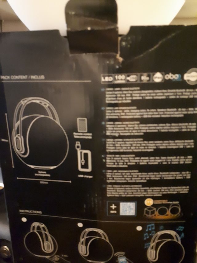 lámpara con música bluetoot