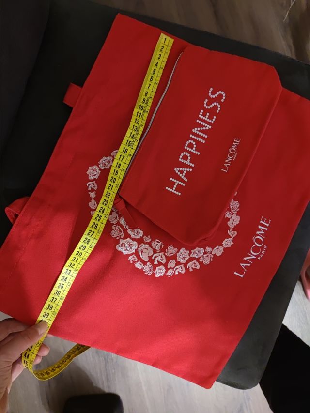 Bolso tela + neceser Lancome