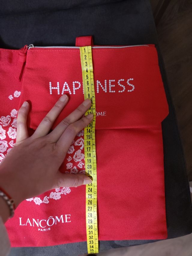 Bolso tela + neceser Lancome