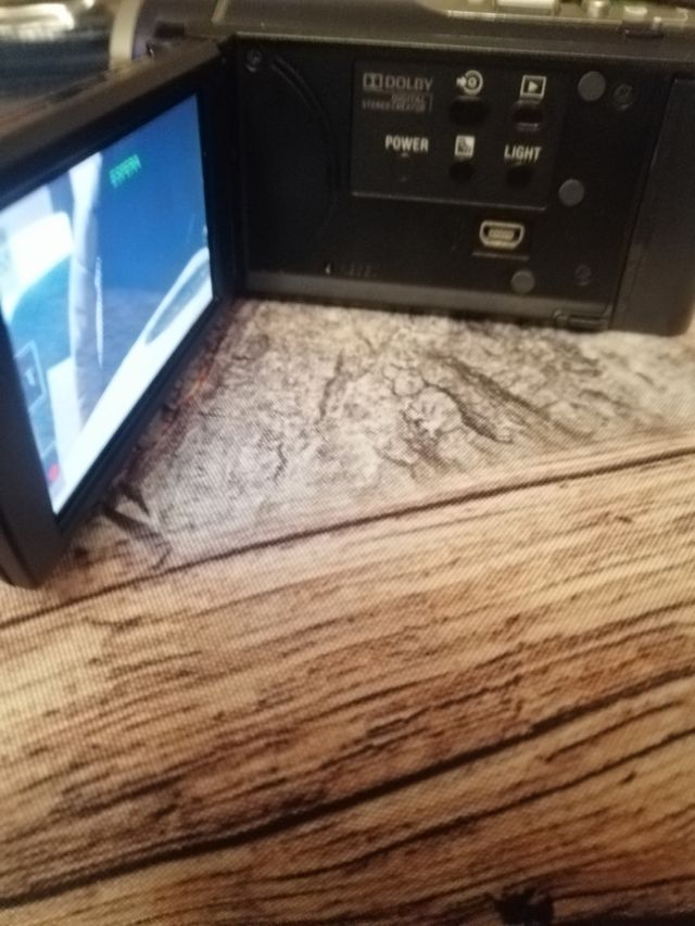 Cámara de video SONY.