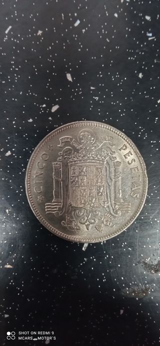 moneda 5 pesetas 1949