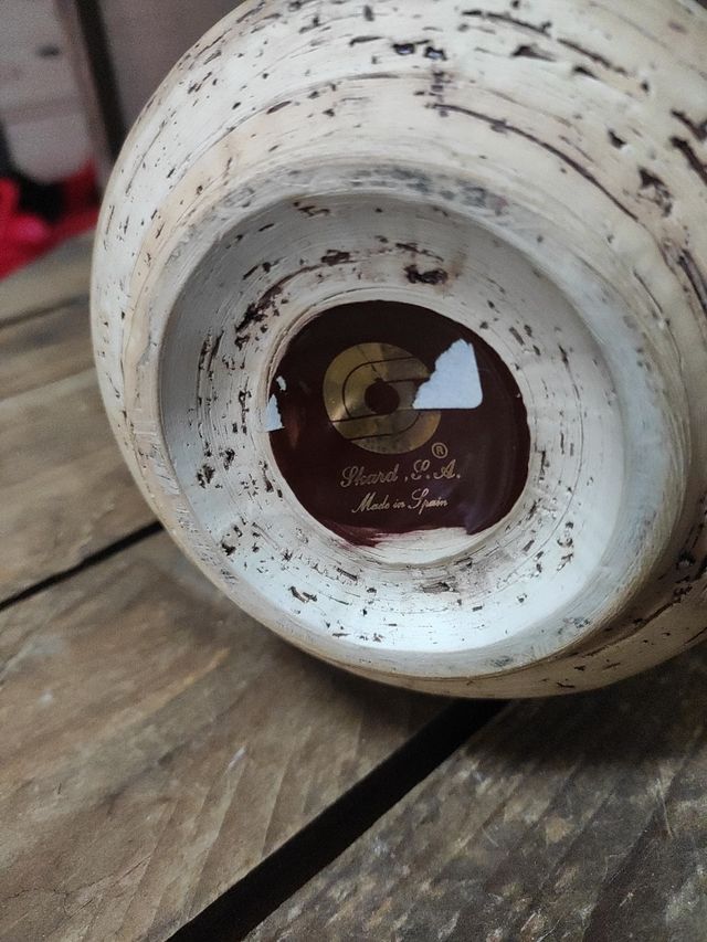 Jarrón/florero corcho porcelana y oro