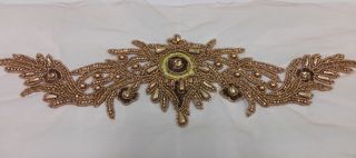 Cintura strass color oro mate