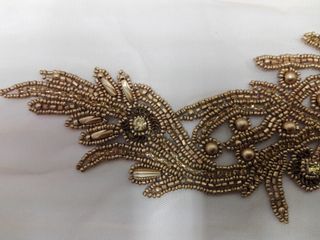 Cintura strass color oro mate