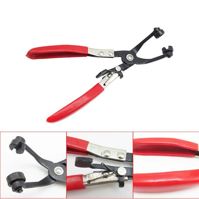 Alicates para abrazaderas elásticas acodada