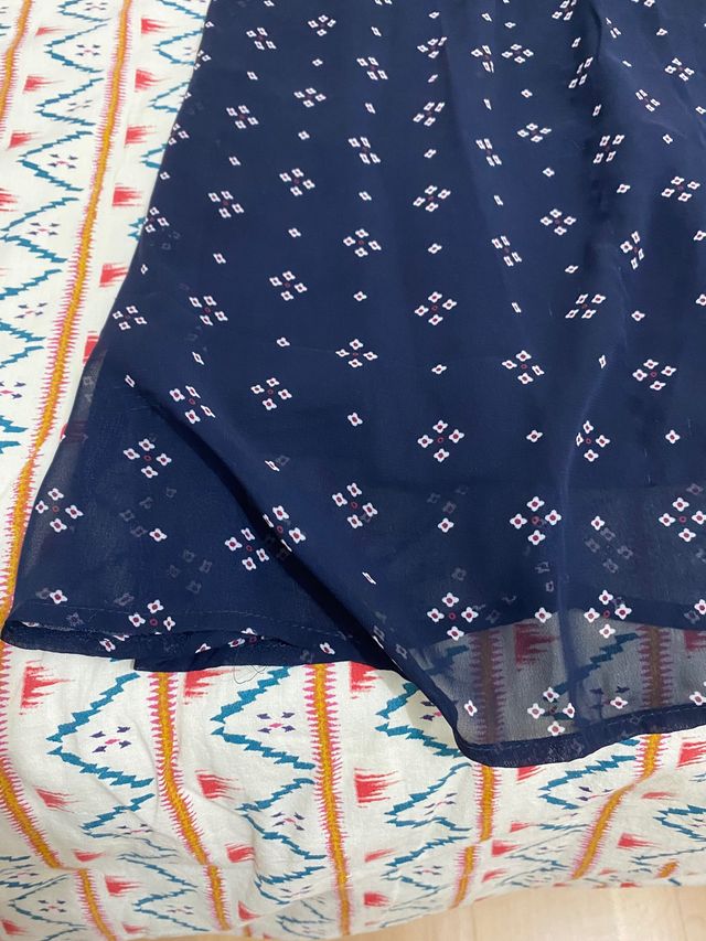 Vestido azul florecitas