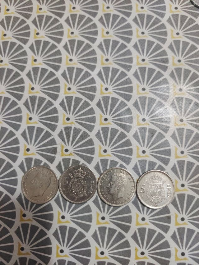 Pesetas año de 1975 a 1989