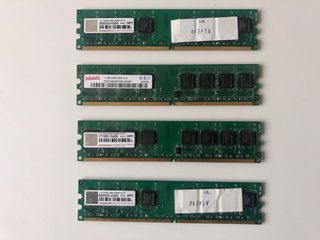 4 unidades 1GB Memoria RAM DDR2 800