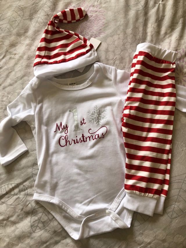 Body de bebé navideño