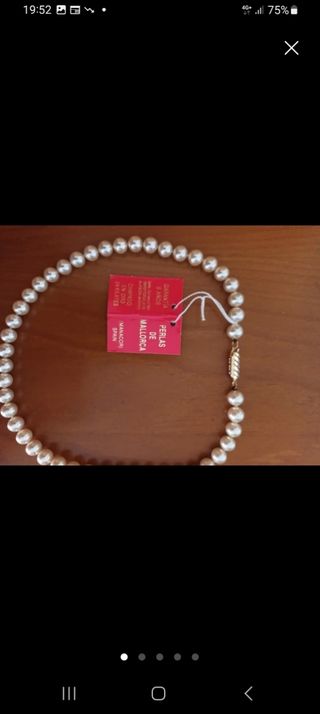 Collar de Perlas Auténticas de Mallorca Majorica.
