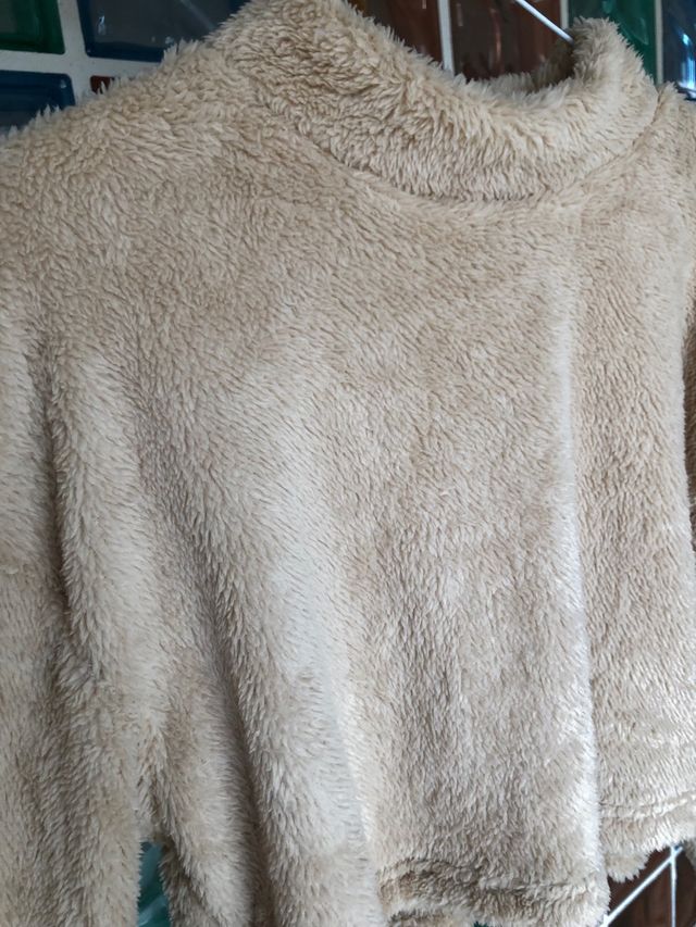 Jersey suave peludo peluche. Estilo teddy